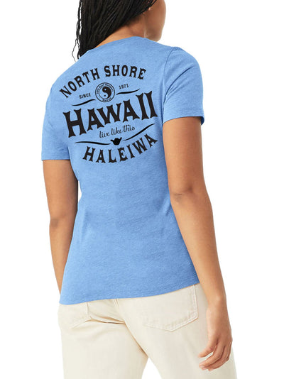 T&C Surf Designs T&C Surf North Shore Hawaii Relaxed Tee, Heather Blue / S