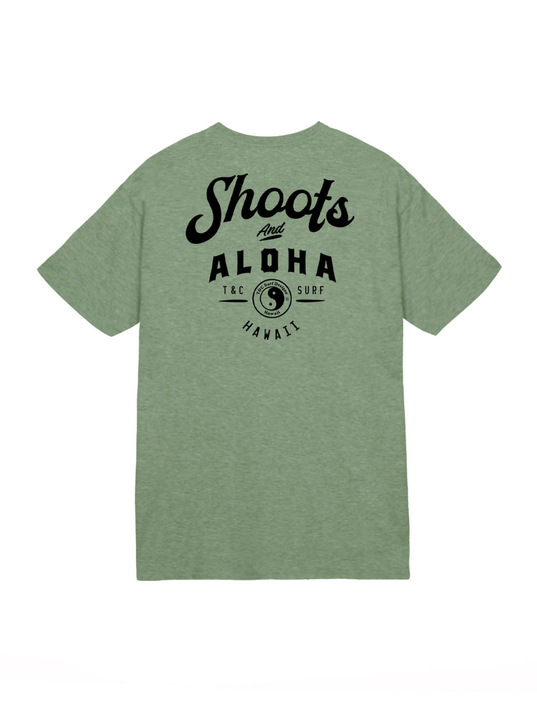 T&C Surf Designs T&C Surf Shoots and Aloha Jersey Tee, S / Heather Military