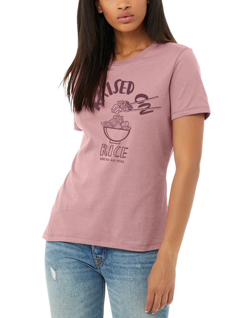 T&C Surf Designs T&C Surf Raised on Poke Relax Tee, Heather Pink Gravel / S