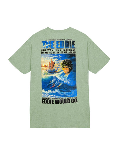 T&C Surf Designs Eddie Poster 23/24 Jersey Tee, Heather Sage / S