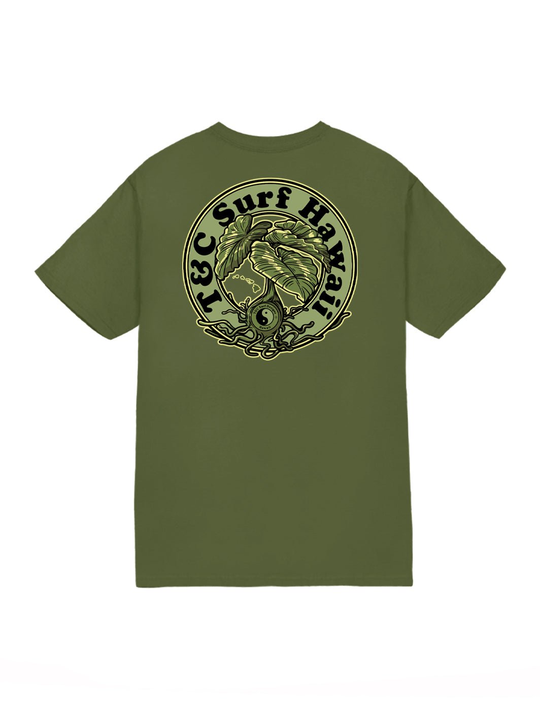 T&C Surf Designs T&C Surf Know Your Roots Jersey Tee, Military Green / S