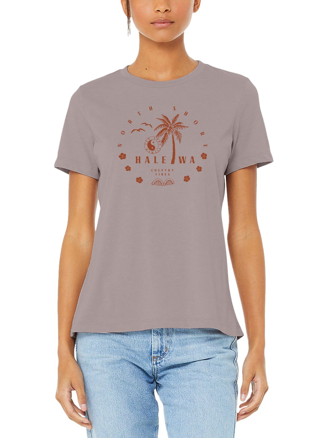 T&C Surf Designs T&C Surf North Shore All Day Relax Tee, Pink Gravel/ Rust / S