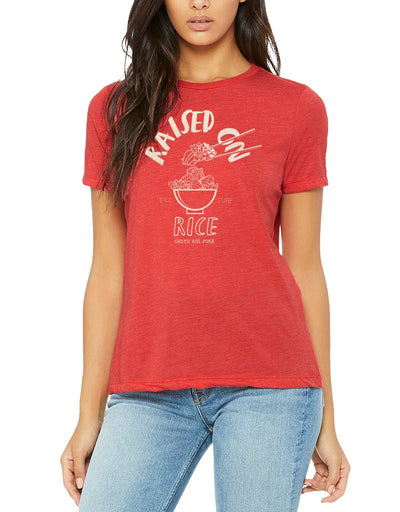T&C Surf Designs T&C Surf Raised on Poke Relax Tee, Red Tri-Blend / S