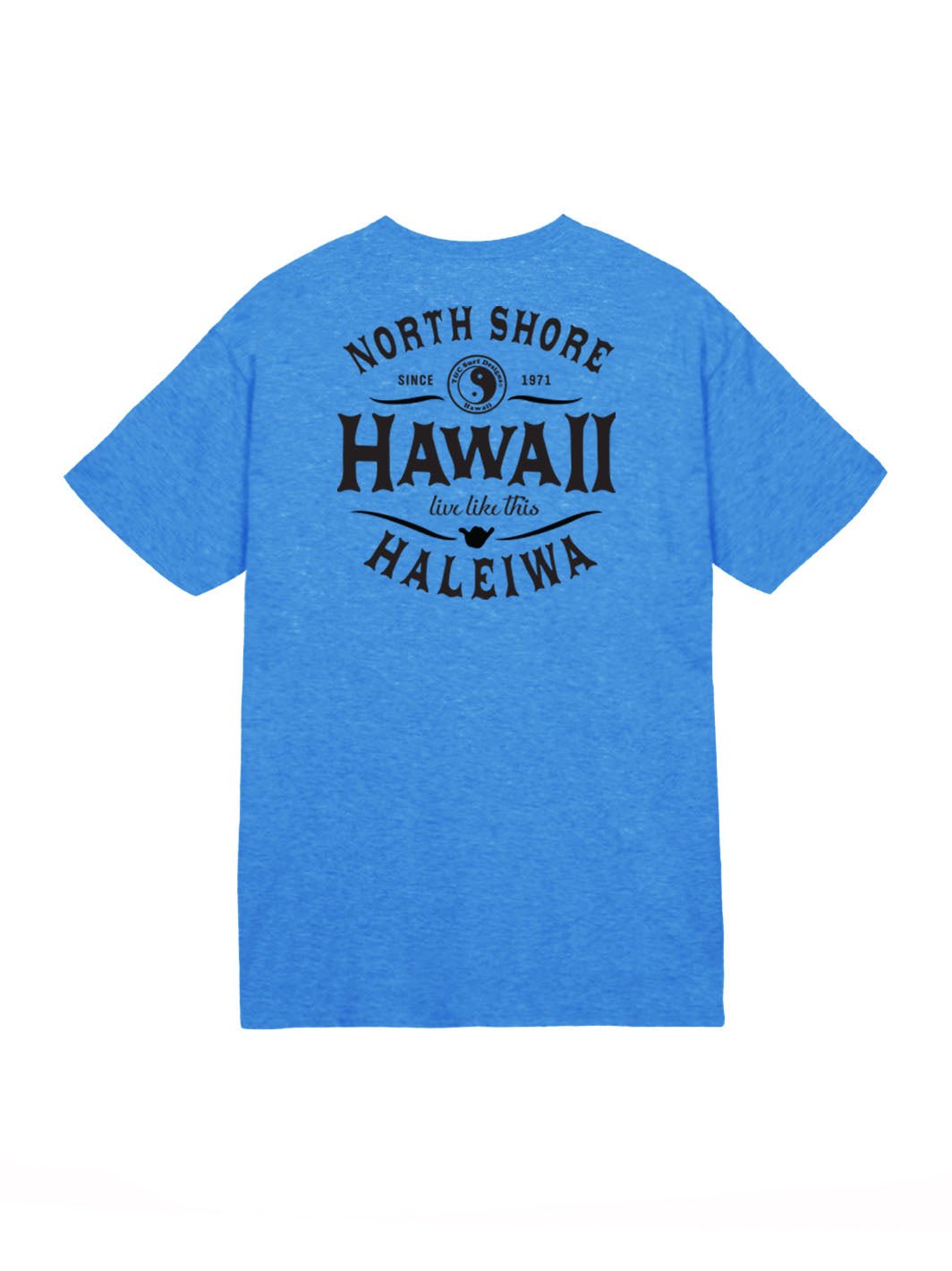 T&C Surf Designs North Shore Hawaii Jersey Tee, Royal Heather / S