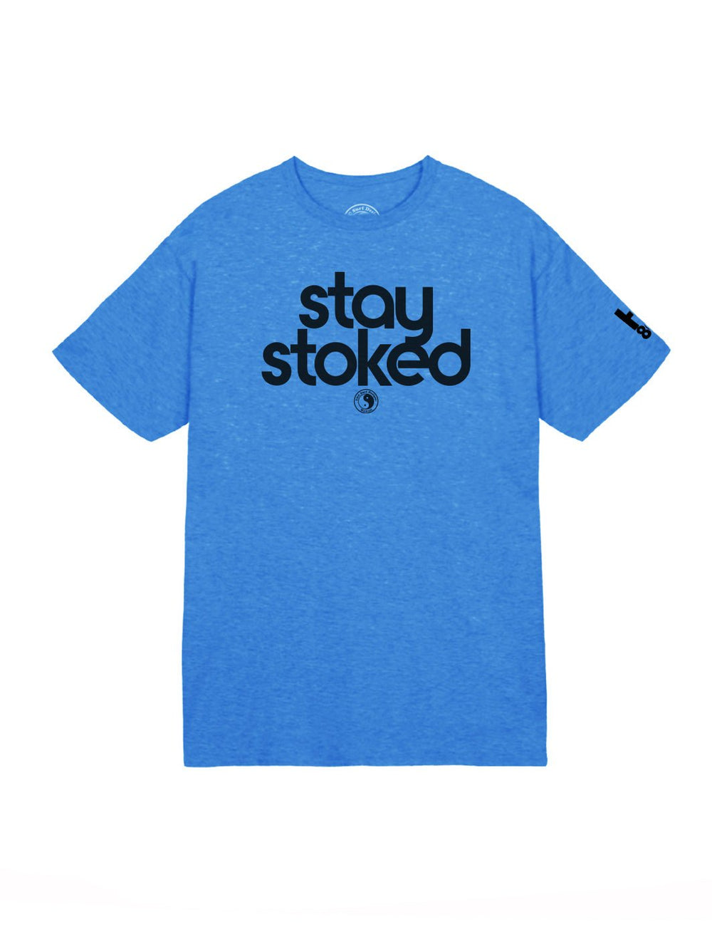 T&C Surf Designs Stay Stoked Jersey Tee, Royal Heather / S