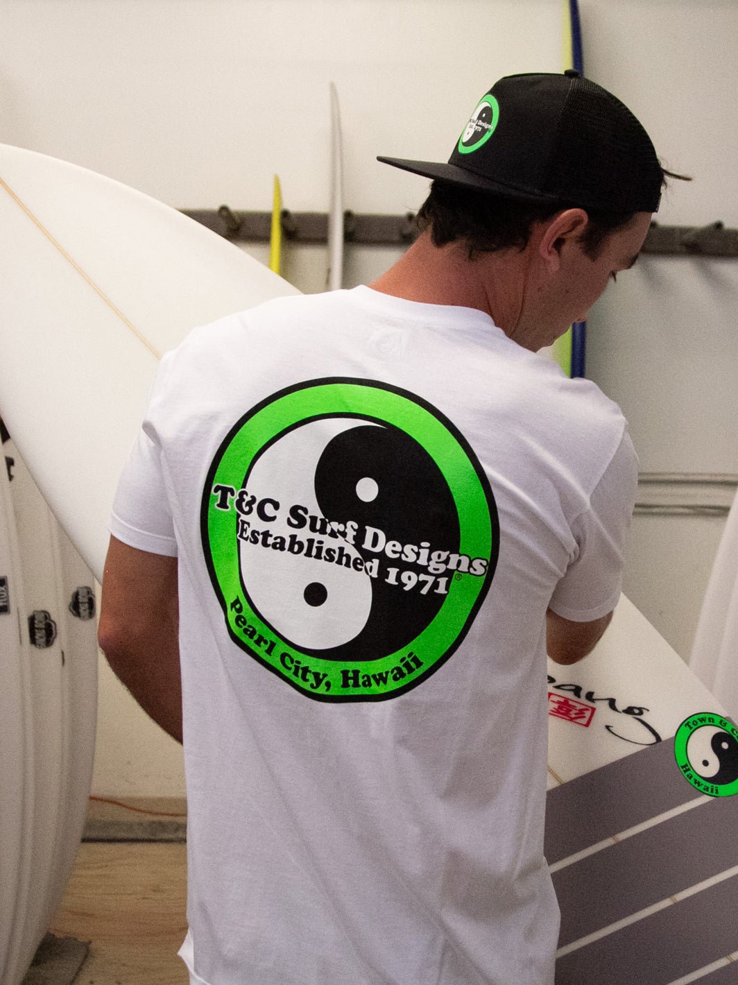 T&C Surf Designs Retro Neon Jersey Tee,